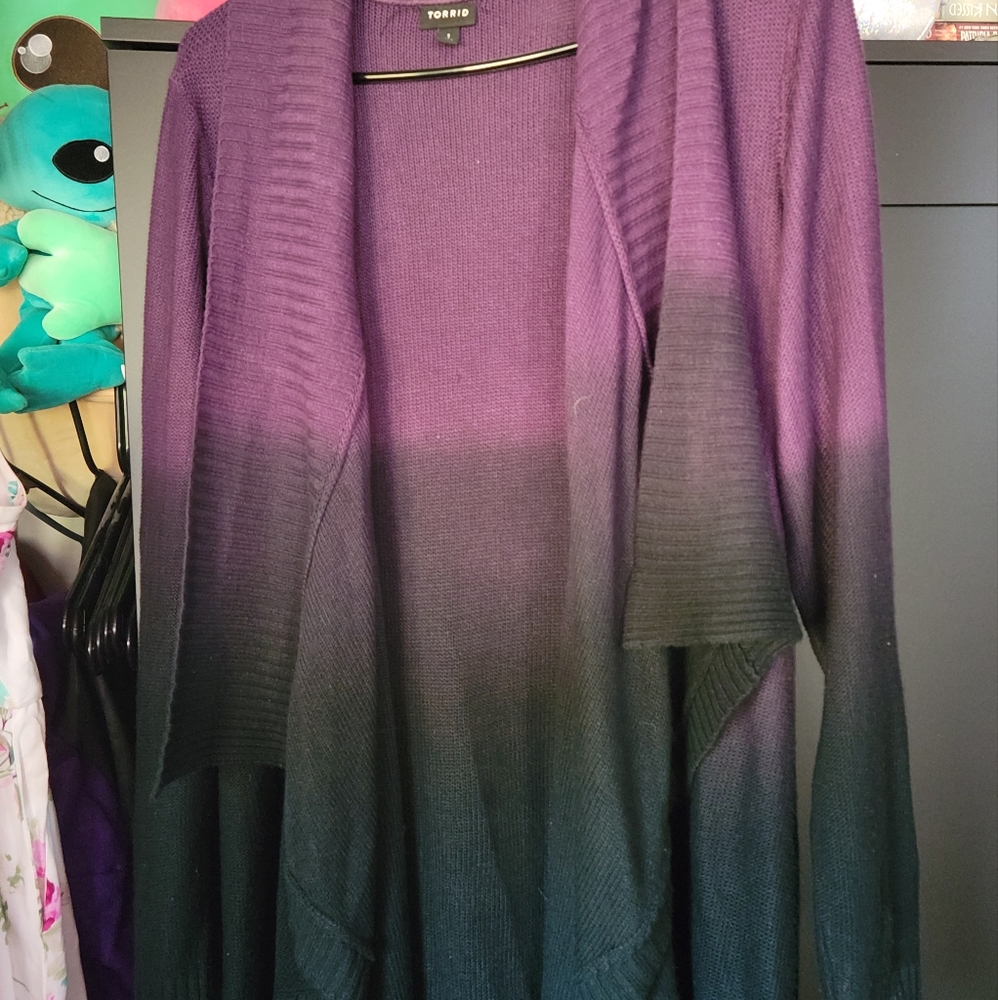 Open front sweater torrid size 1